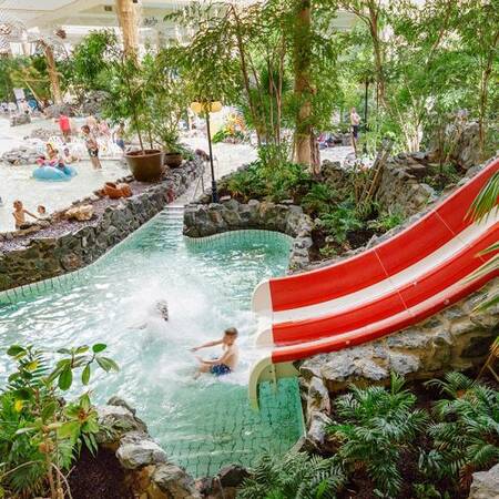 Eine der 5 Rutschen des Aqua Mundo im Center Parcs Park Hochsauerland