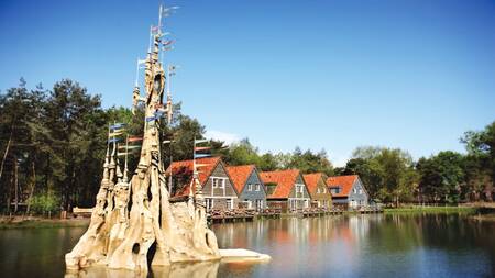 Die Sandburg „Klaas Vaak“ im See der Träume in Efteling Bosrijk
