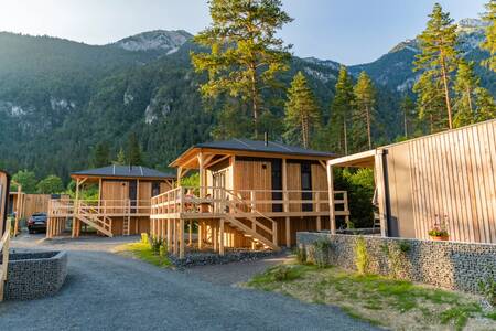 Freistehende Chalets im Ferienpark EuroParcs Pressegger See