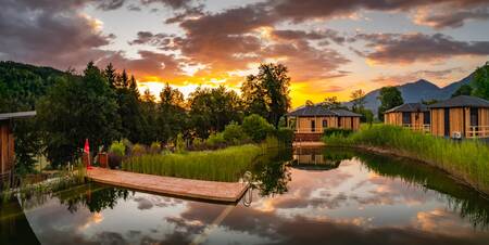 Ferienhäuser am Schwimmteich im Ferienpark EuroParcs Rosental