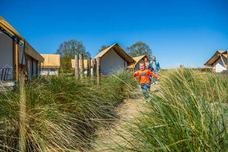 Glamping-Zelte im Ferienpark EuroParcs Zuiderzee