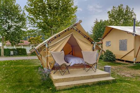 Glampingzelt Duin Lodge im Ferienpark Sandberghe