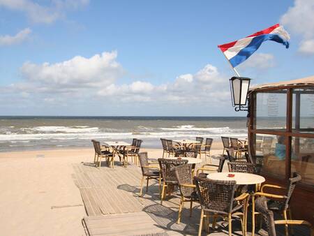 Landal Kaap West - Terrasse an einer Strandbar auf Terschelling