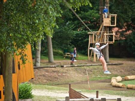 Trauen Sie sich auf die Seilrutsche im Ferienpark Landal Miggelenberg?