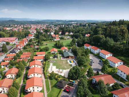 Luftaufnahme des Ferienparks Landal Salztal Paradies