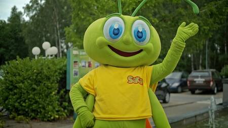 Sara de Grasshaan, das Maskottchen des Ferienparks Park Molenheide