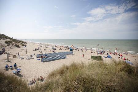 Der Nordseestrand in der Nähe des Ferienparks Roompot Breeduyn Village