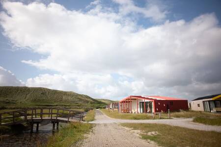 Freistehende Ferienhäuser im Ferienpark Roompot Callantsoog neben den Dünen