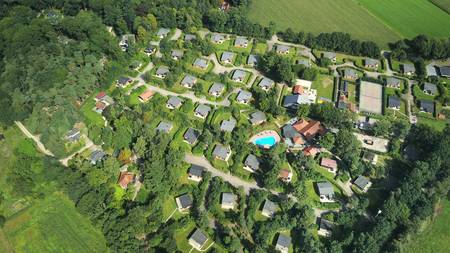 luchtfoto vakantiepark De Lindenberg