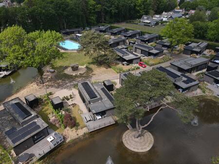 Luftaufnahme des Ferienparks soofretreats Soof Heuvelrug